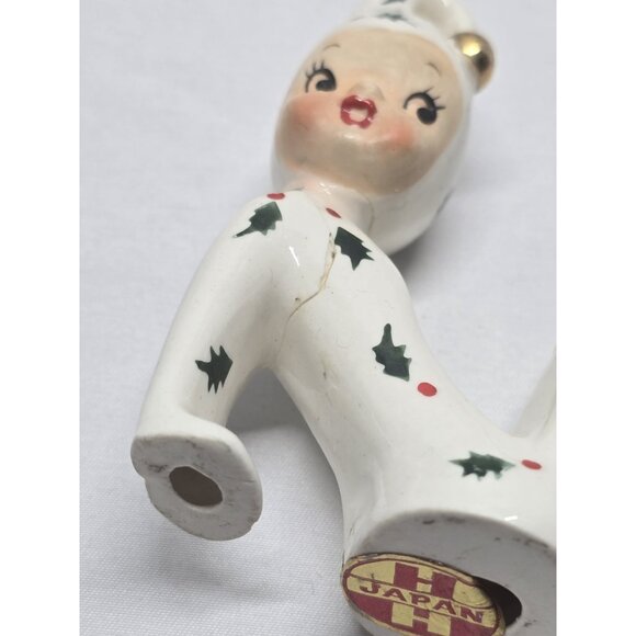 1958 Holt Howard NOEL Pixies Elves Candle Holders N BROKEN READ INFO - Picture 10 of 16